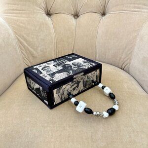 VTG Auth 24 COLLECTION Rare Collectible Celebrity Wooden Box Bag